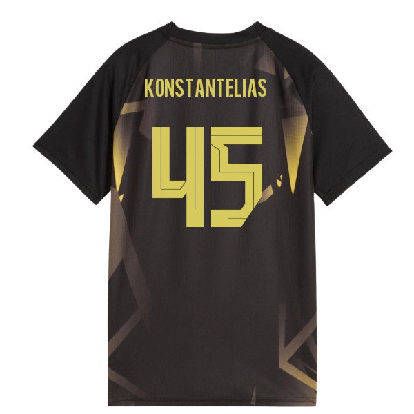 2026-2027 Borussia Dortmund Warm Up Jersey (Black) (Konstantelias 45) — Shop Online