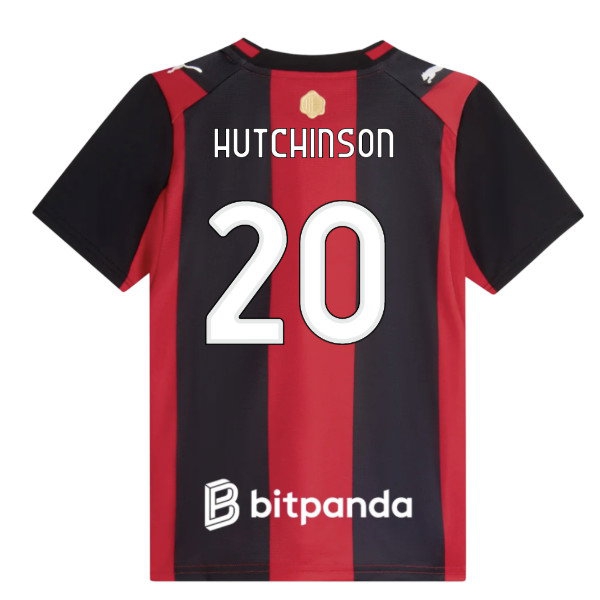 2026-2027 AC Milan Home Shirt (Kids) (Hutchinson 20) — Buy Now