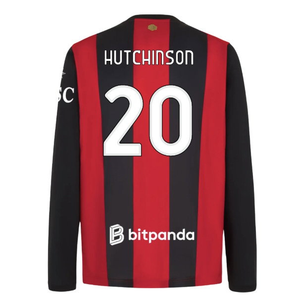 2026-2027 AC Milan Long Sleeve Home Shirt (Hutchinson 20) — Buy Now
