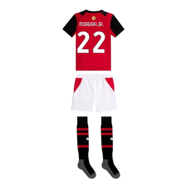 2026-2027 AC Milan Home Mini Kit (Moreira Jr. 22) — Buy Online