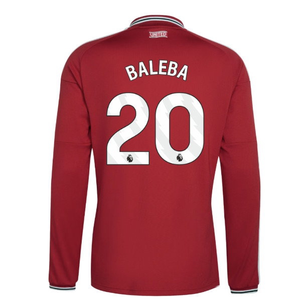2026-2027 Man Utd Long Sleeve Home Shirt (Baleba 20) — Buy Online