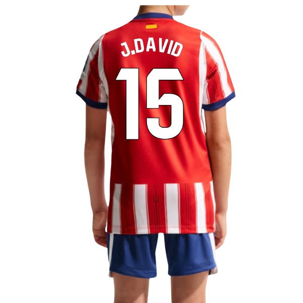 2026-2027 Atletico Madrid Home Shirt (Kids) (J.David 15) — Buy Online
