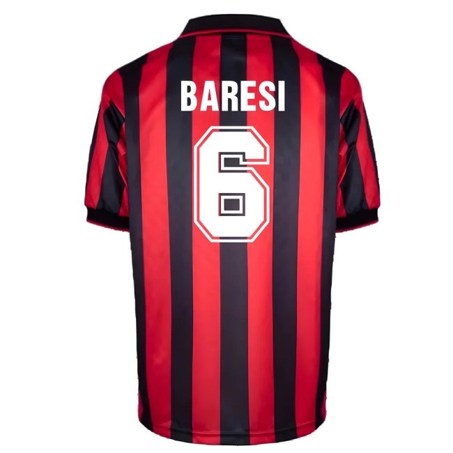 AC Milan 1996 Home Retro Shirt (BARESI 6) — Buy Now