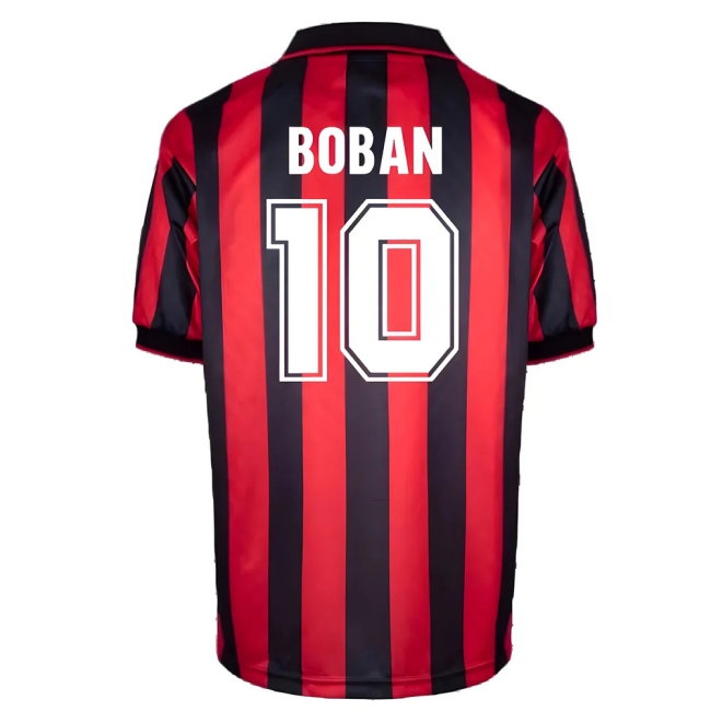 AC Milan 1996 Home Retro Shirt (BOBAN 10) — Buy Online