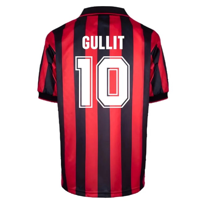 AC Milan 1996 Home Retro Shirt (Gullit 10) — Shop Now