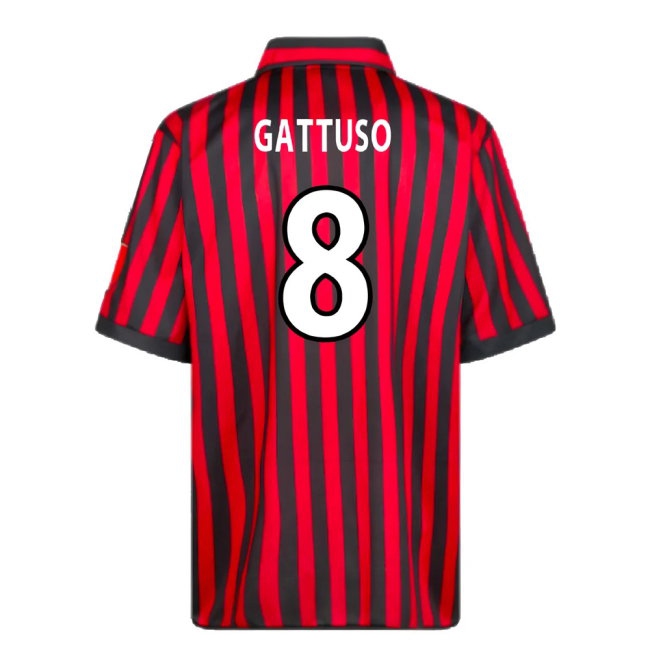 AC Milan 2000 Centenary Retro Football Shirt (Gattuso 8) — Shop Now