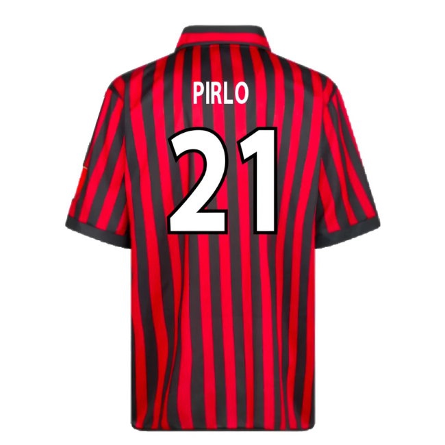 AC Milan 2000 Centenary Retro Football Shirt (Pirlo 21) — Shop Online