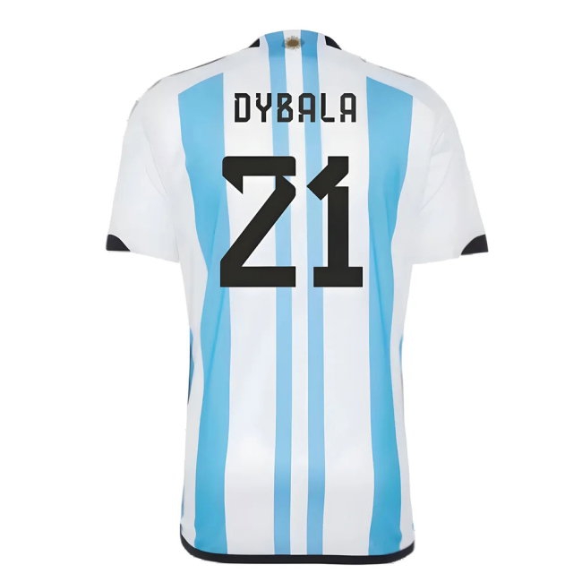 Argentina 2022 World Cup Winners Home Shirt (DYBALA 21) — Shop Online