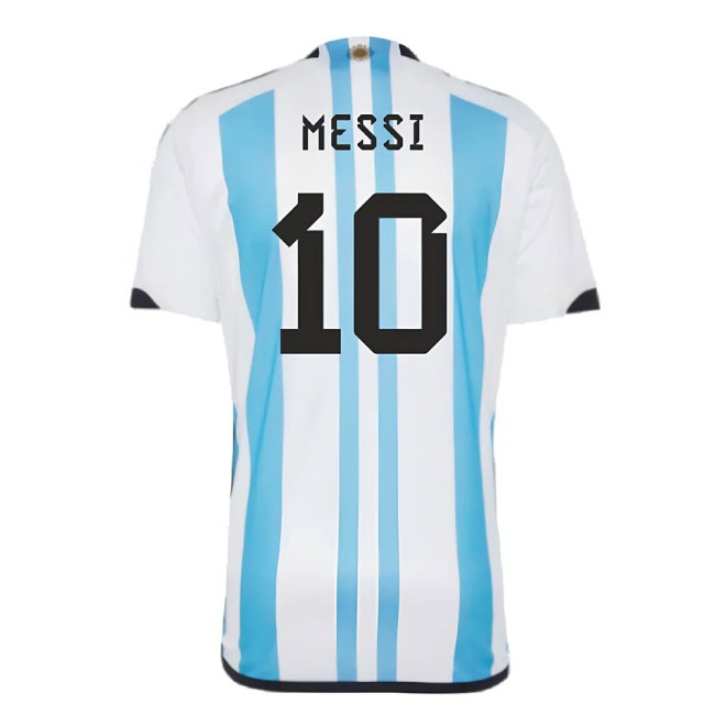 Argentina 2022 World Cup Winners Home Shirt (MESSI 10) — Buy Now