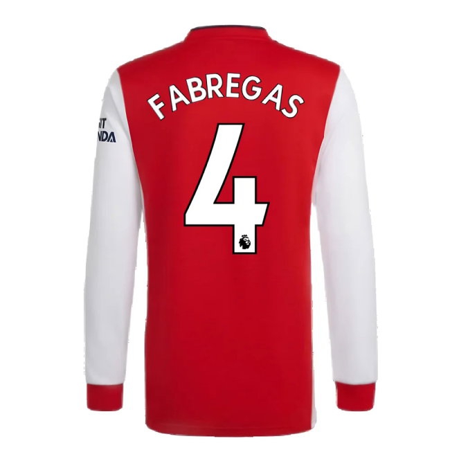 Arsenal 2021-2022 Long Sleeve Home Shirt (FABREGAS 4) — Shop Now