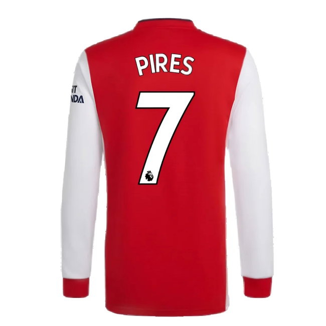 Arsenal 2021-2022 Long Sleeve Home Shirt (PIRES 7) — Shop Online