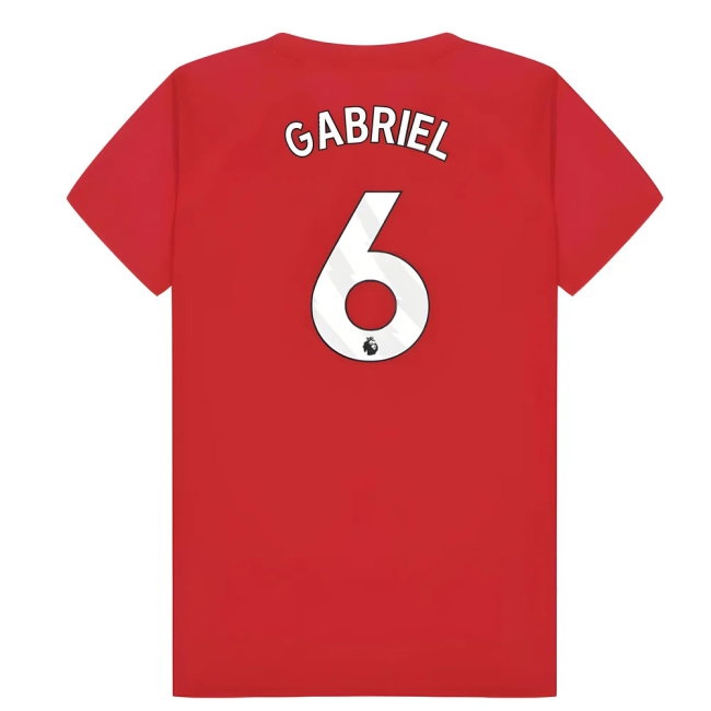 Arsenal Poly T-Shirt (Red) - Kids (Gabriel 6) — Buy Now