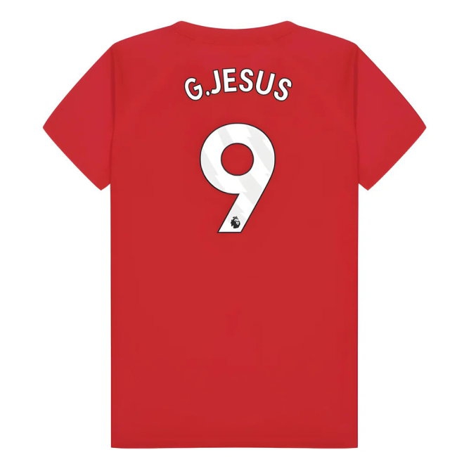 Arsenal Poly T-Shirt (Red) - Kids (G.Jesus 9) — Shop Now