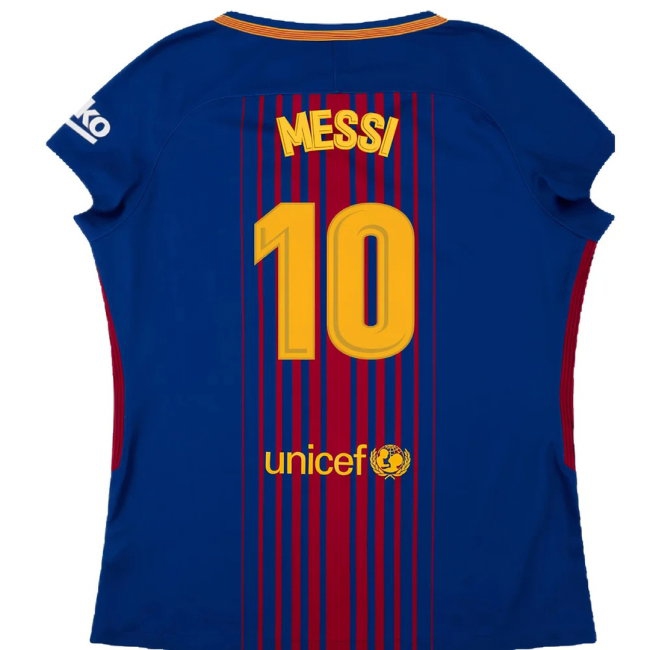 Barcelona 2017-18 Home Shirt (Womens) (XL) (Mint) (Messi 10) — Shop Now