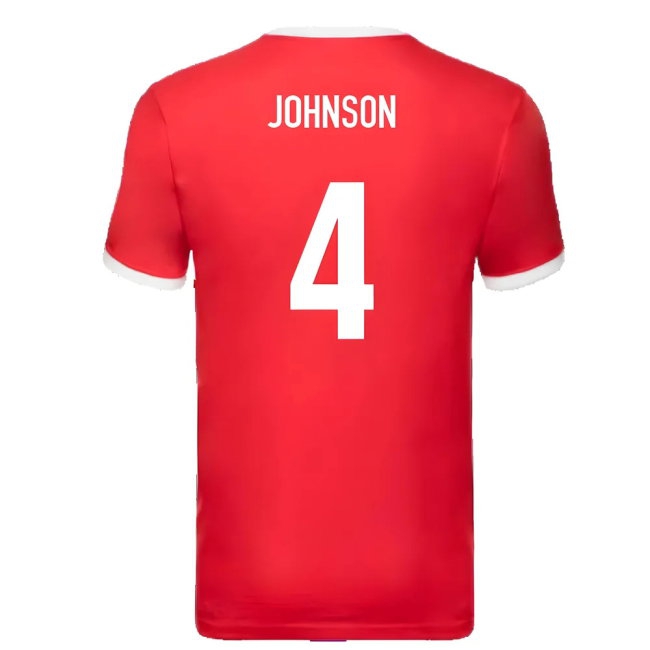 British and Irish Lions Ringer T-Shirt (Red) (Johnson 4) — Buy Online