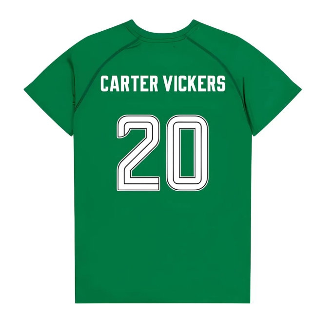 Celtic Poly T-shirt (Green/White) - Kids (Carter Vickers 20) — Buy Now