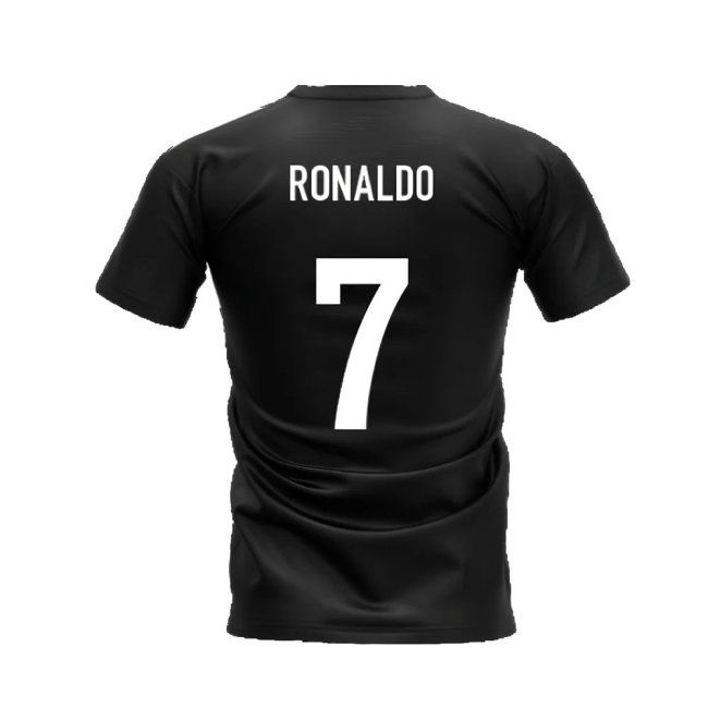 Cristiano Ronaldo Legend T-Shirt (Black) (Ronaldo 7) — Buy Online