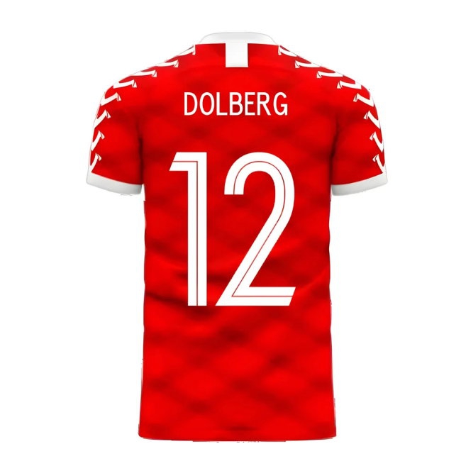 Denmark 2025-2026 Home Concept Football Kit (Viper) (DOLBERG 12) — Shop Now