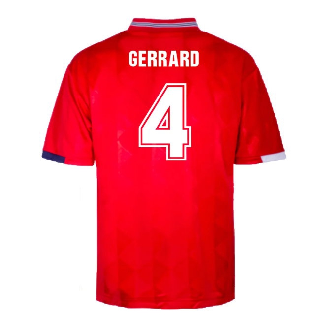 England 1989 Away Retro Shirt (Gerrard 4) — Buy Online