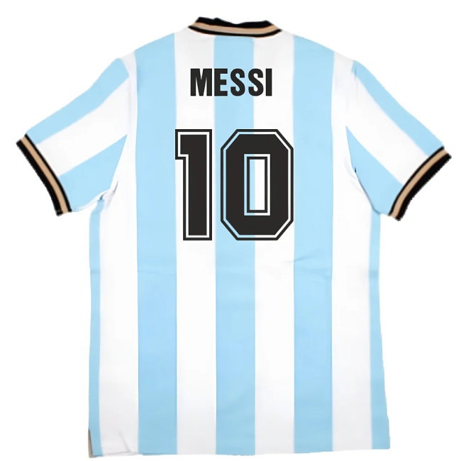 False Nein Argentina Home Vintage Shirt (MESSI 10) — Buy Online