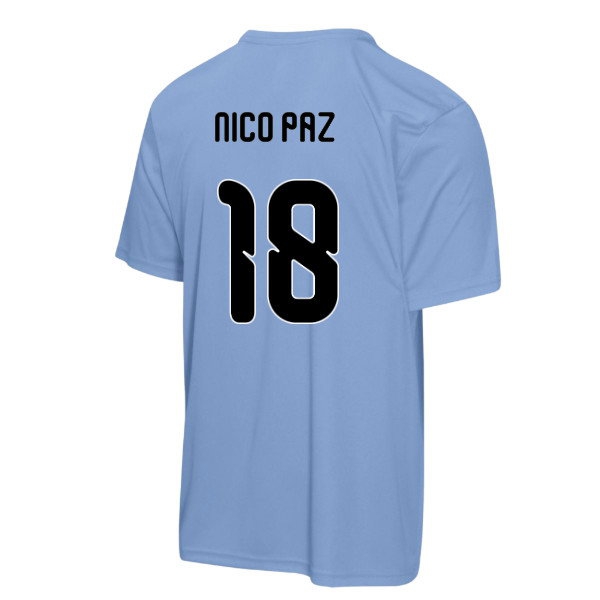 FIFA Argentina 2026 World Cup Poly Tshirt (Blue) (Nico Paz 18) — Buy Online