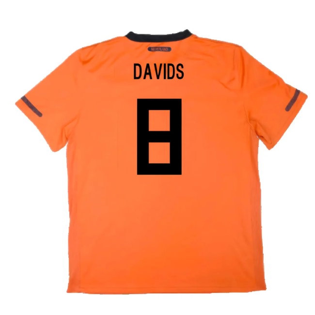 Holland 2010-11 Home Shirt ((Excellent) S) (Davids 8) — Shop Now