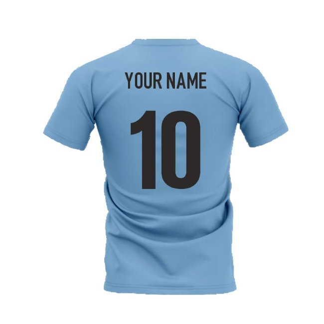 Lionel Messi Legend T-Shirt (Sky) (Your Name) — Buy Now