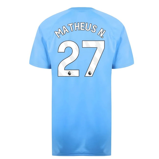 Man City Poly T-Shirt (Blue) (Matheus N. 27) — Shop Online