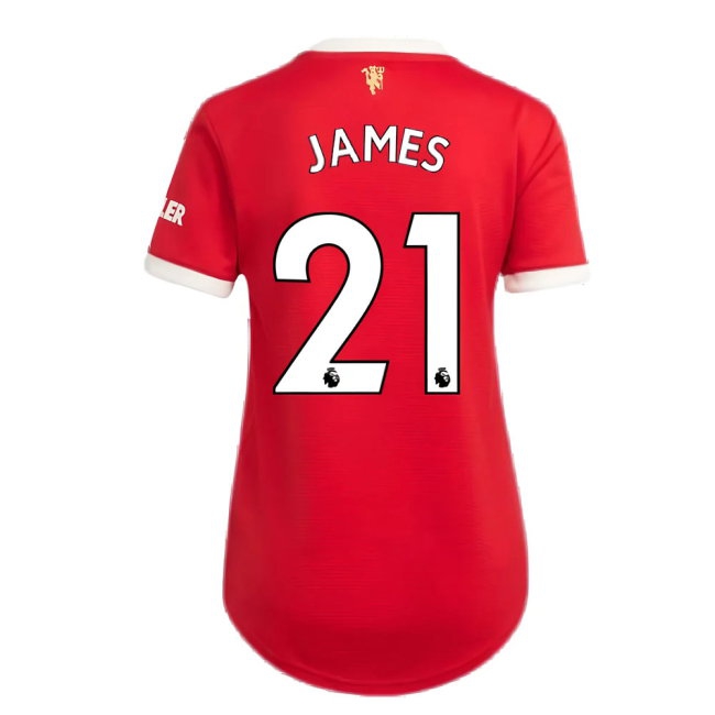 Man Utd 2021-2022 Home Shirt (Ladies) (JAMES 21) — Buy Online