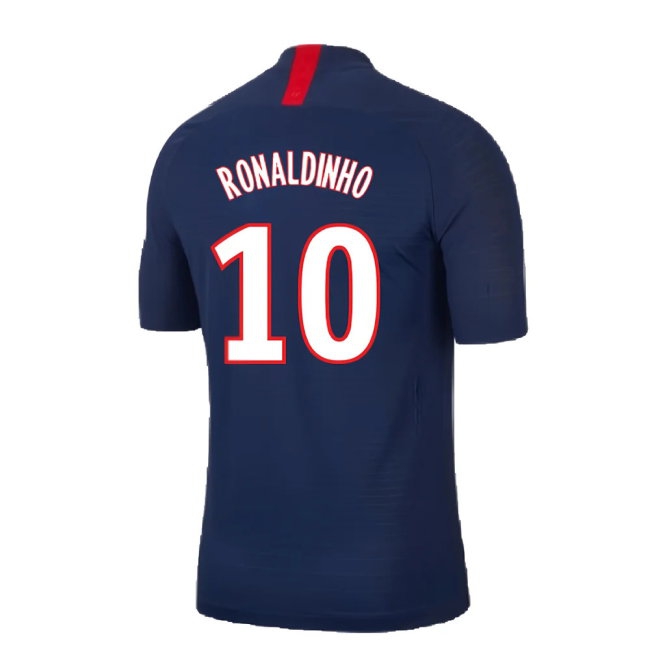 PSG 2019-20 Home Vaporknit Shirt ((Mint) S) (RONALDINHO 10) — Buy Online
