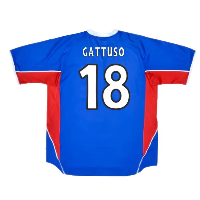 Rangers 2001-2002 Home Shirt (Excellent) (GATTUSO 18) — Buy Online