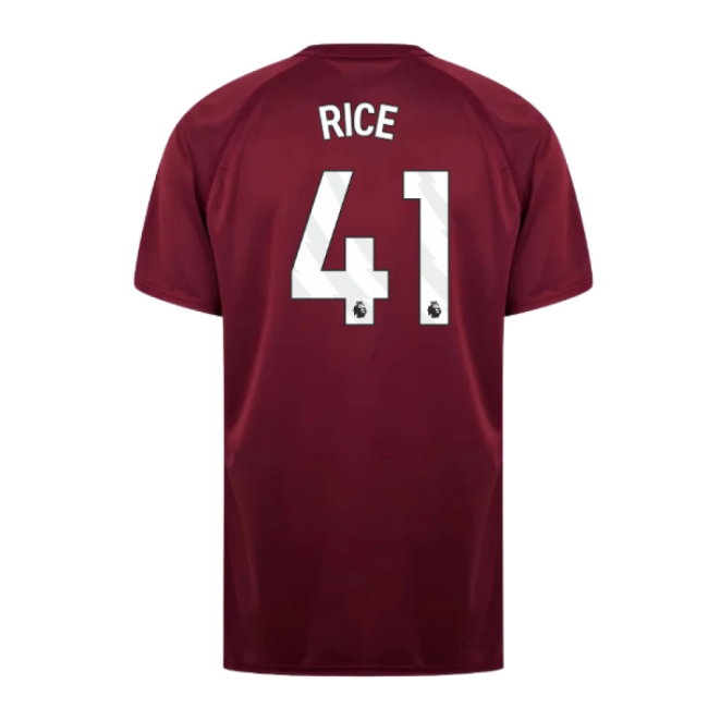 West Ham United Poly T-Shirt (Claret/Blue) (Rice 41) — Shop Now