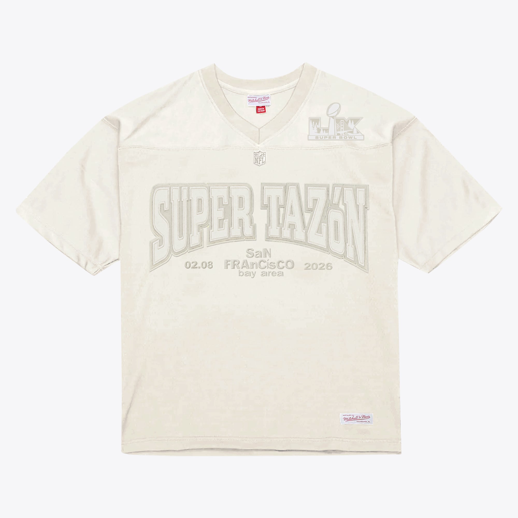 Bad Bunny x Super Tazón Cream Bad Bunny Legacy Jersey