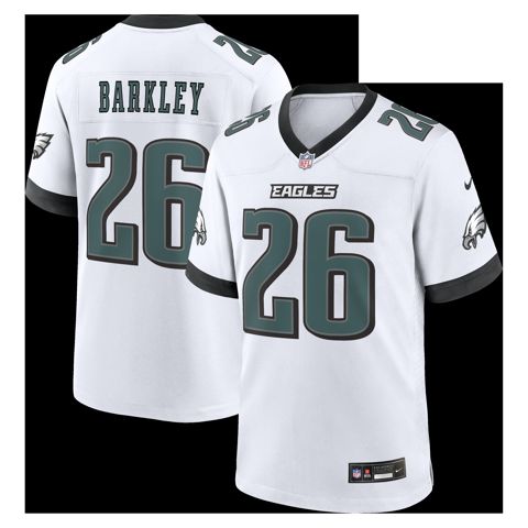 Saquon Barkley Philadelphia Eagles Game Jersey - White