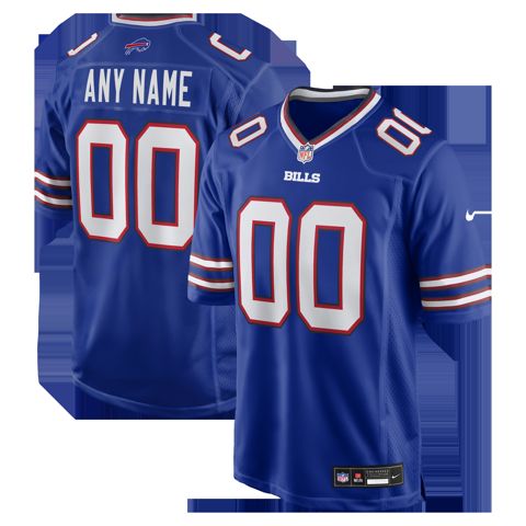 Buffalo Bills Custom Game Jersey - Royal
