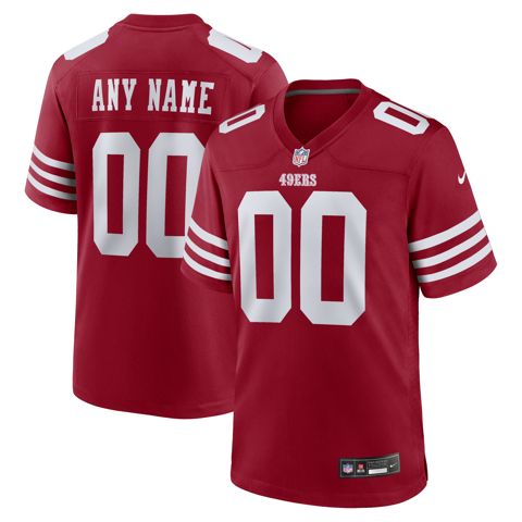 San Francisco 49ers Custom Jersey - Scarlet