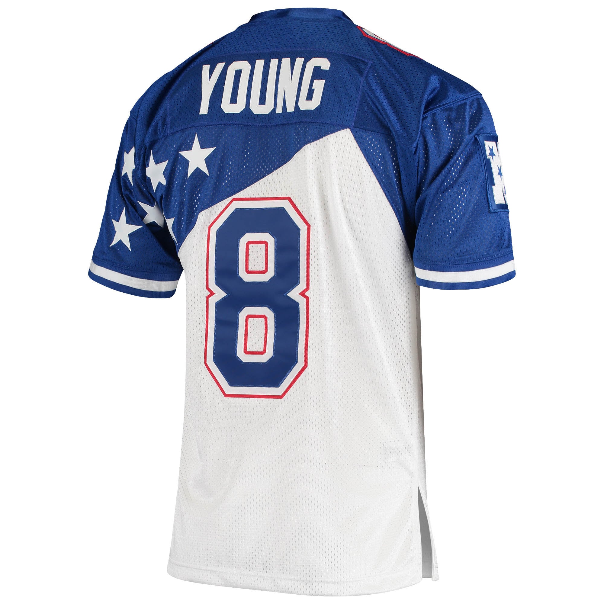 Men's NFC Steve Young White/Blue 1994 Pro Bowl pro-grade Jersey