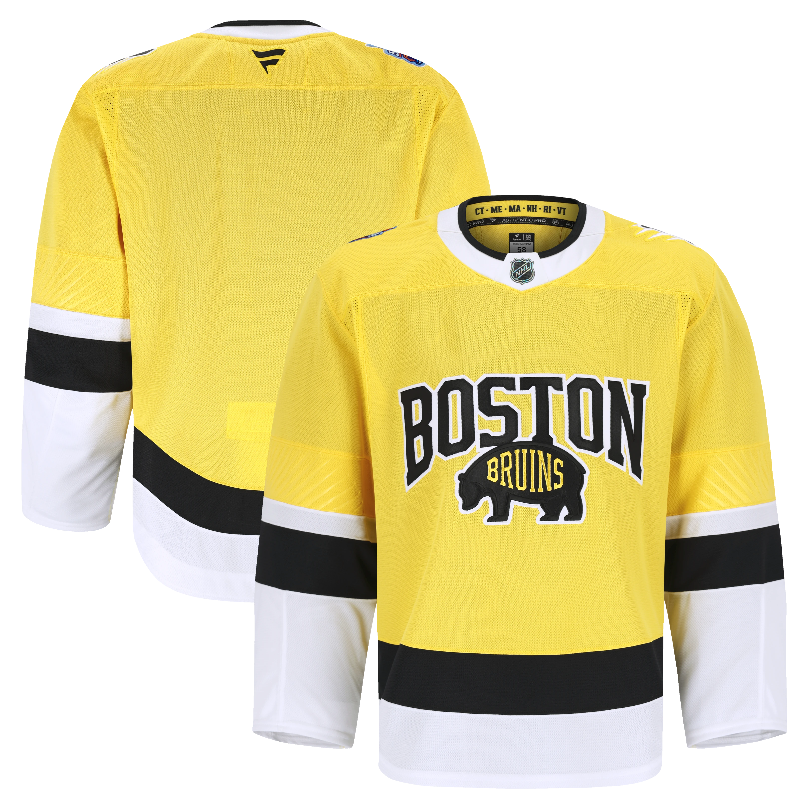 Boston Bruins 2026 NHL Stadium Series Pro Jersey - Gold