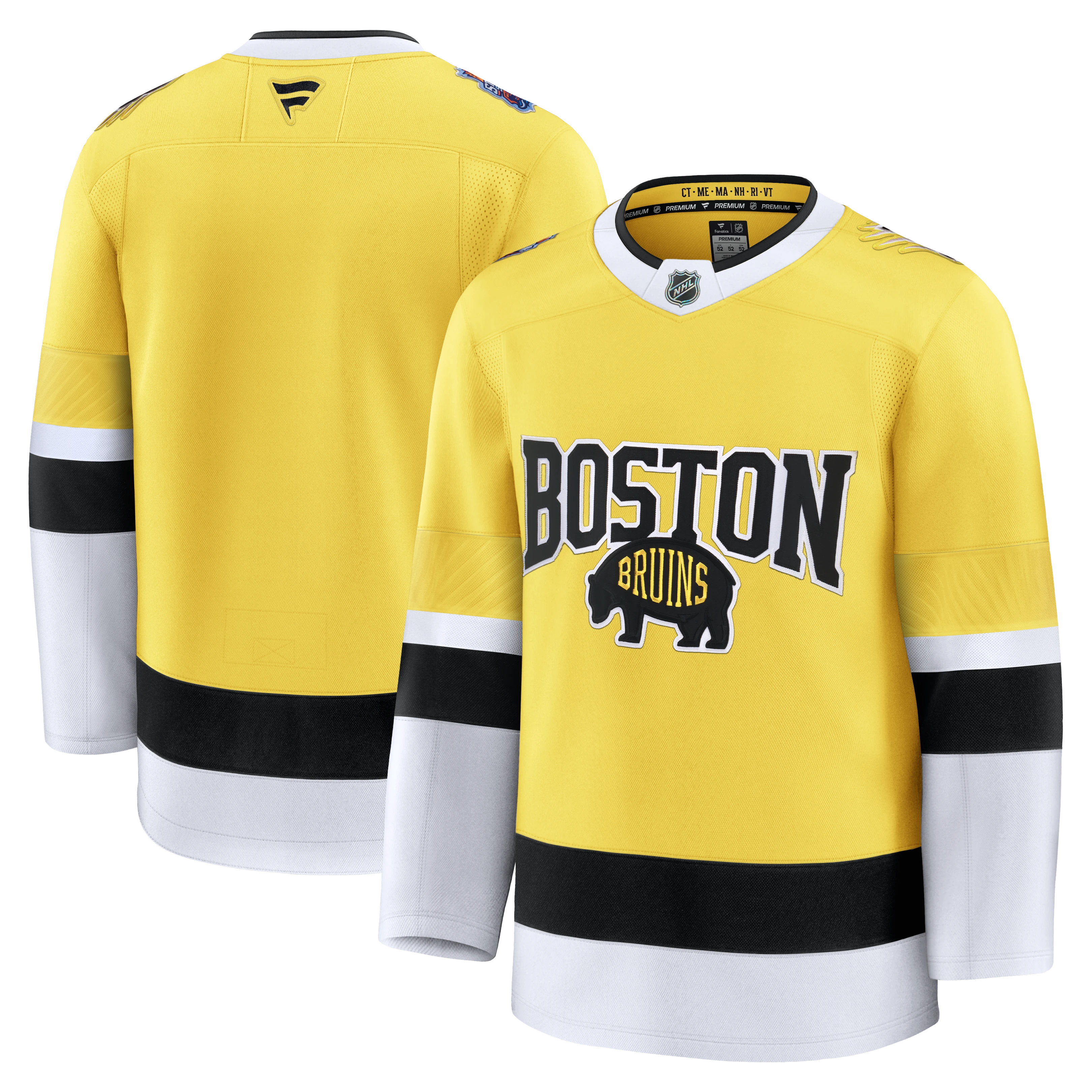 Boston Bruins 2026 NHL Stadium Series Premium Custom Jersey - Gold