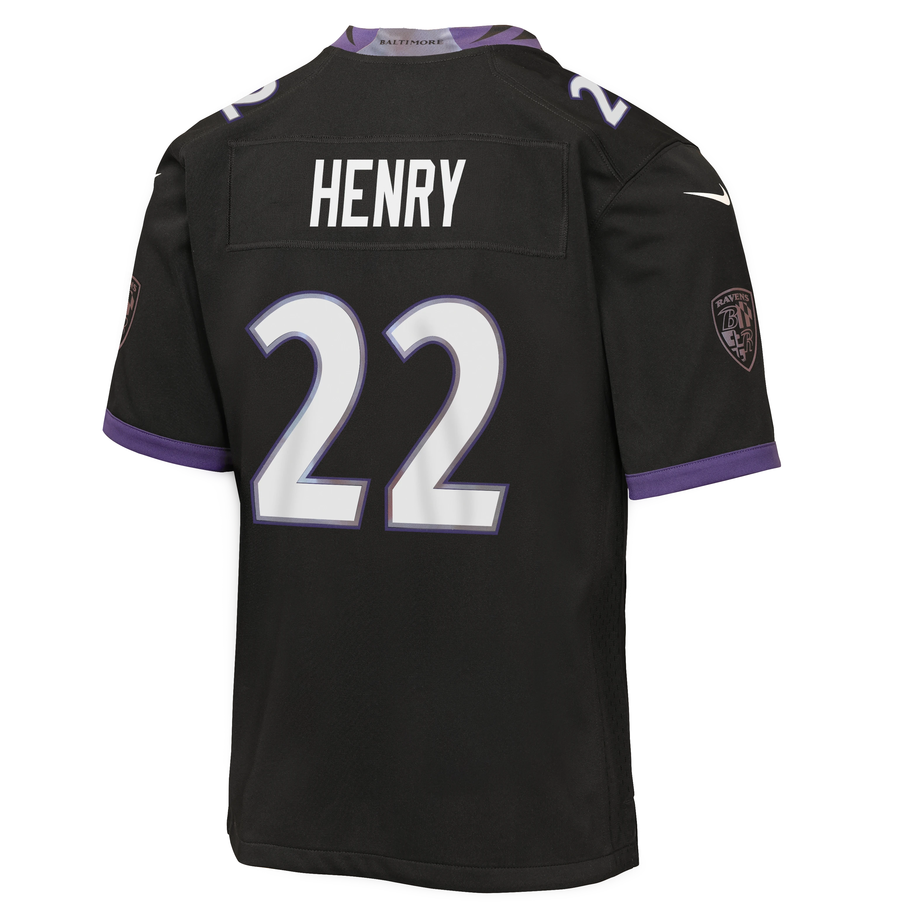 Derrick Henry Baltimore Ravens Youth Alternate Game Jersey - Black