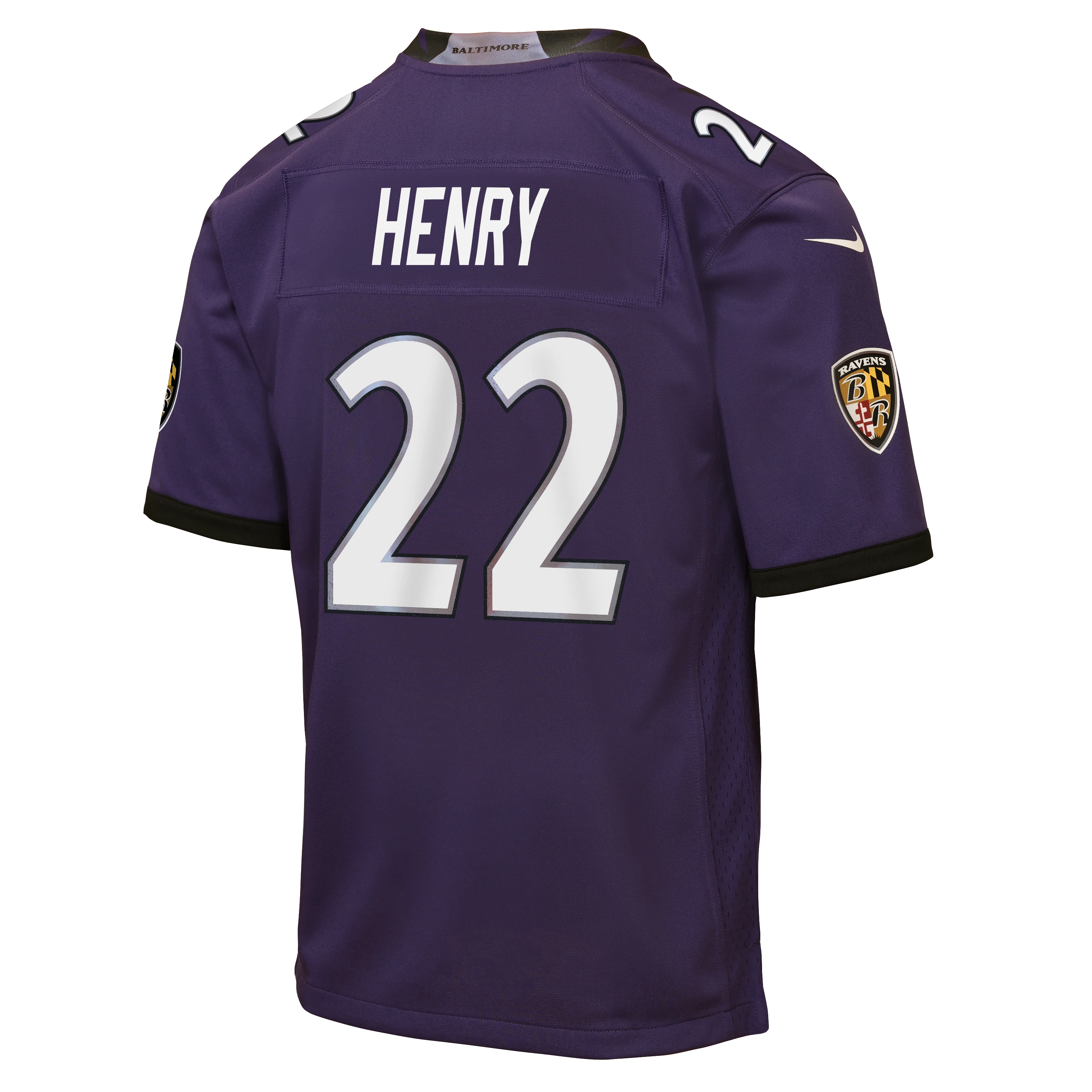 Derrick Henry Baltimore Ravens Youth Game Jersey - Purple
