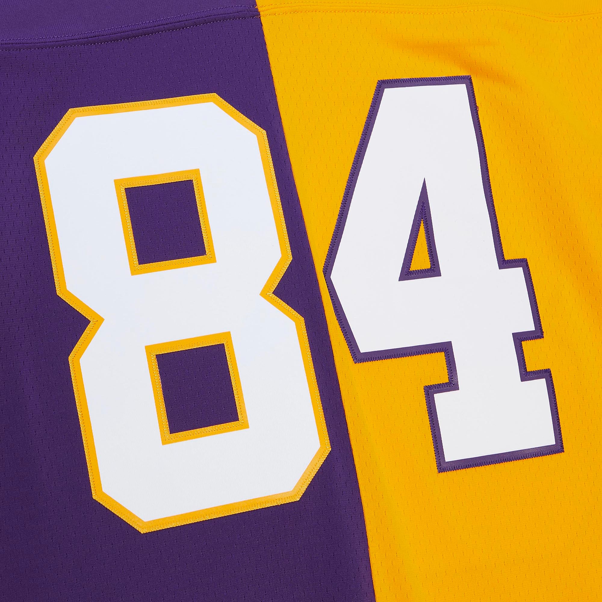 Men's Minnesota Vikings Randy Moss Purple/Gold 1998 Split Legacy Replica Jersey