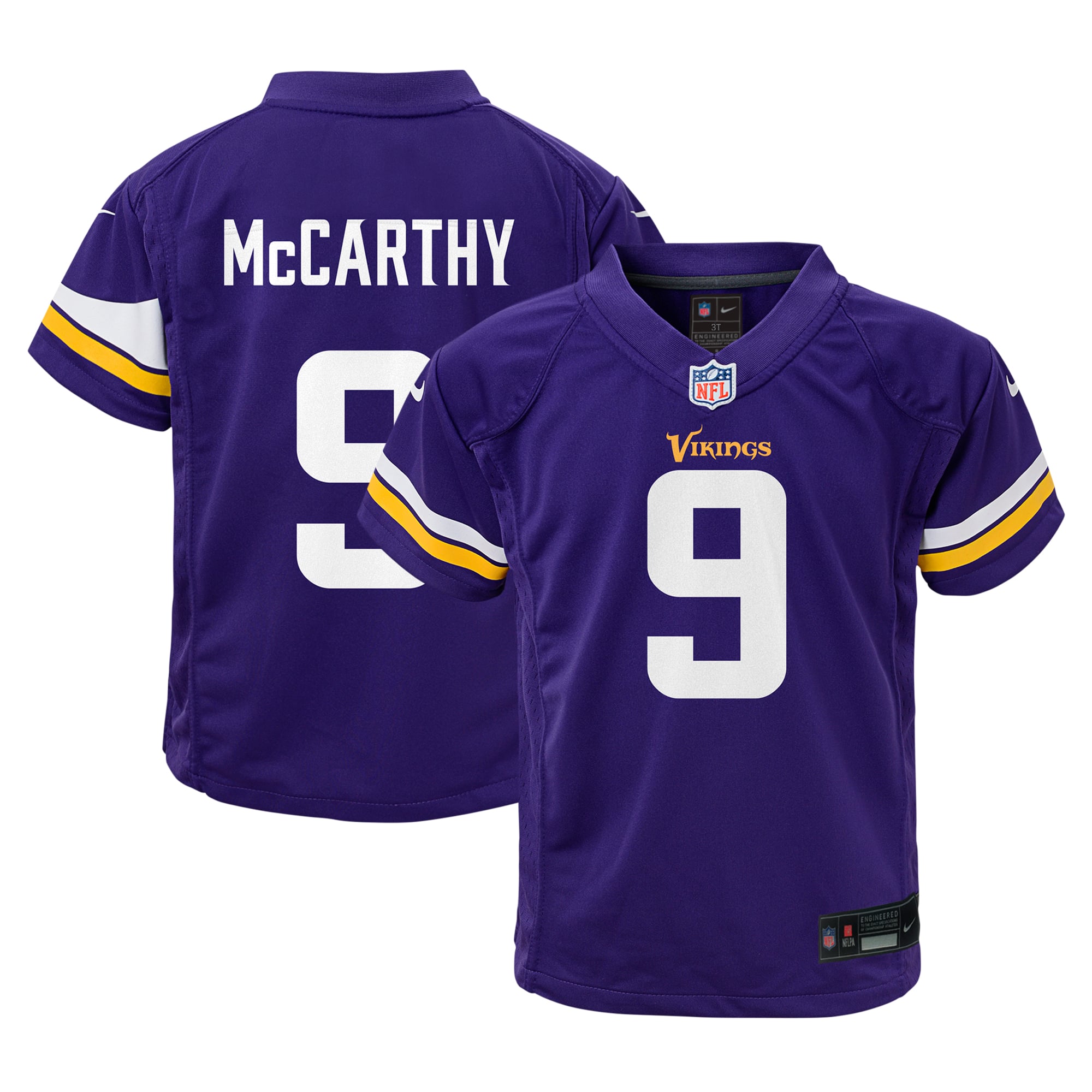 Infant Minnesota Vikings J.J. McCarthy Purple Team Player Game Jersey