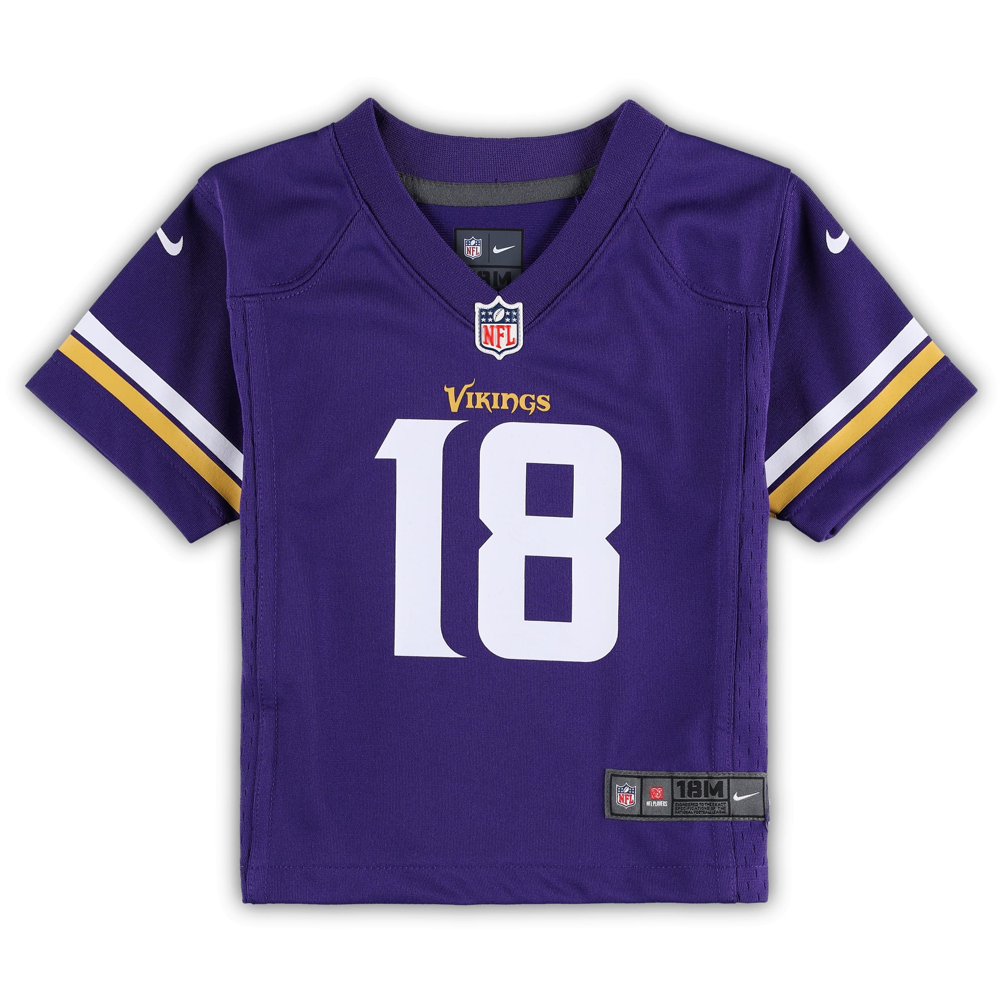Infant Minnesota Vikings Justin Jefferson Purple Team Player Game Jersey