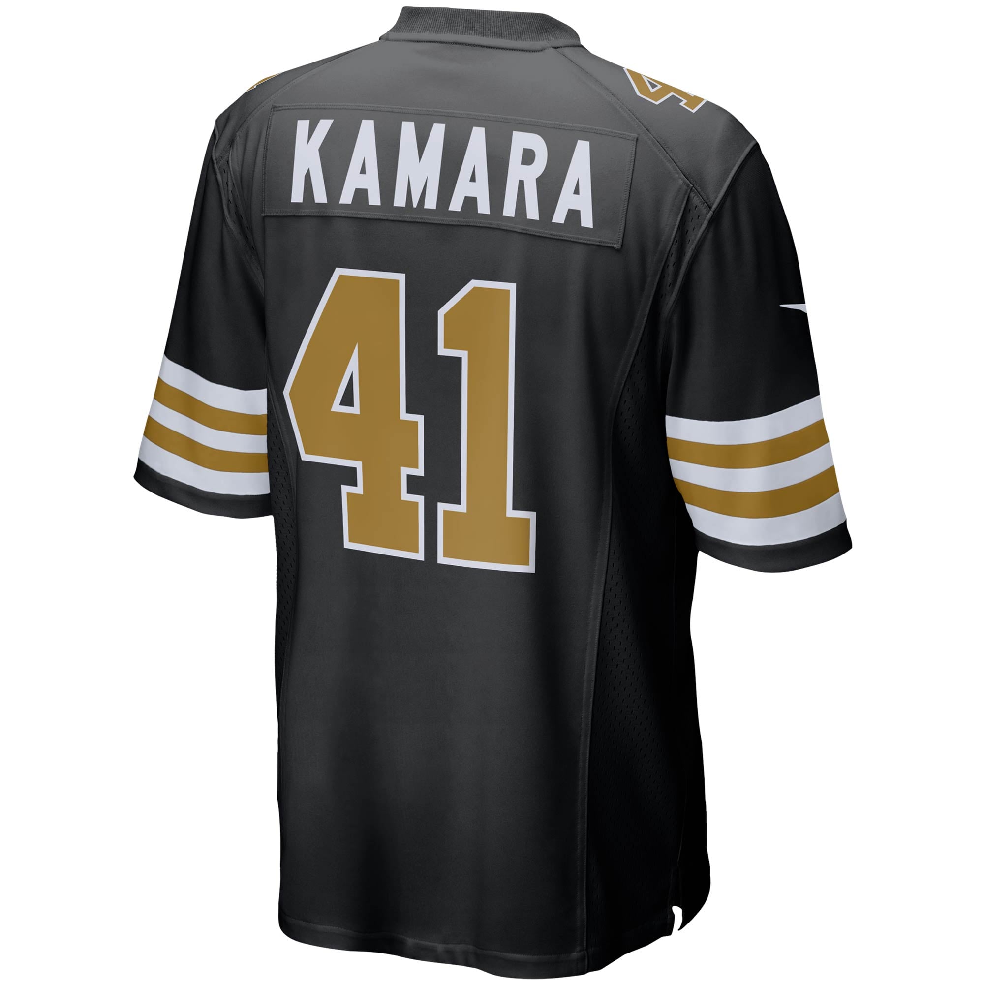 Men's New Orleans Saints Alvin Kamara Black Alternate Game Jersey