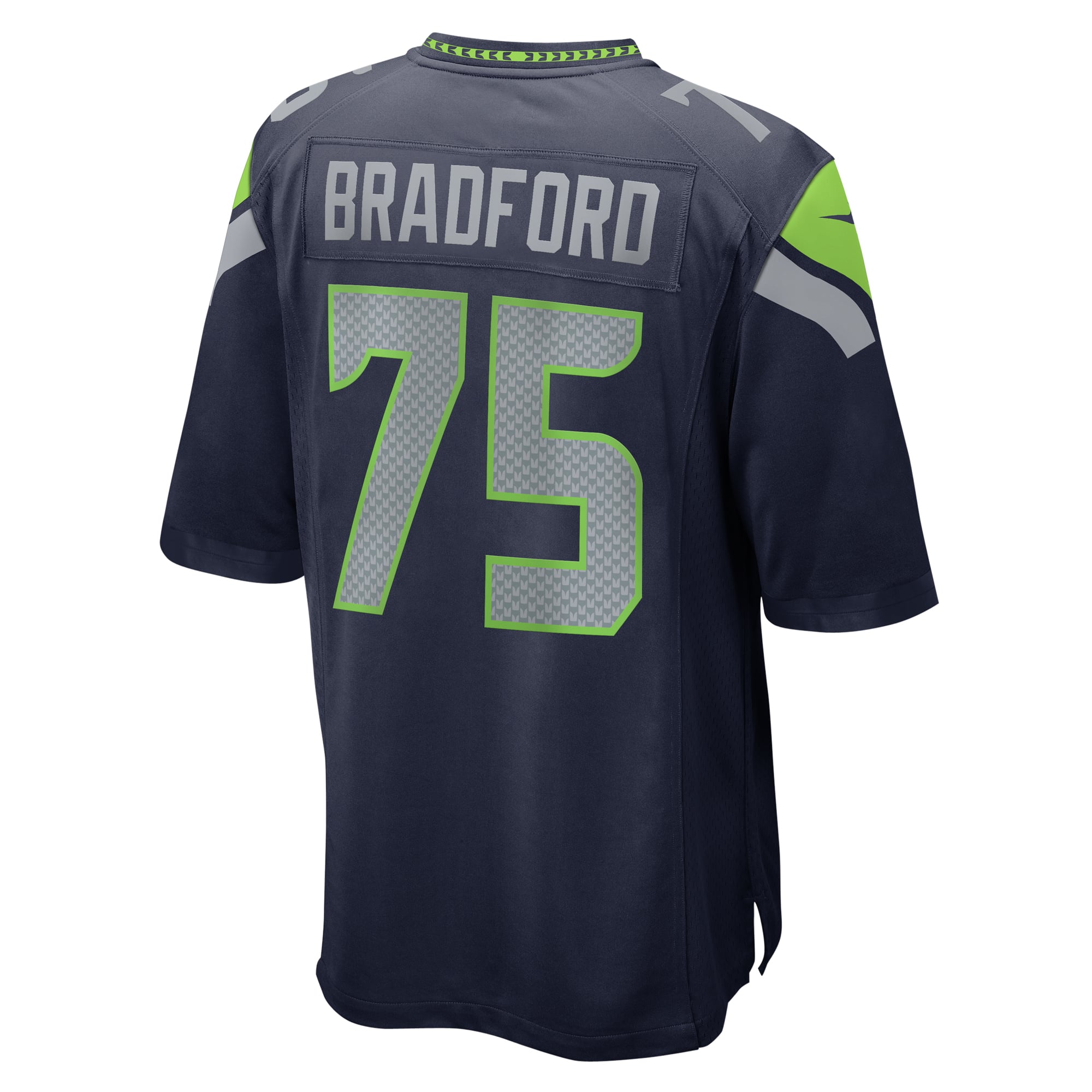 Men's Seattle Seahawks Anthony Bradford College Navy Game Jersey