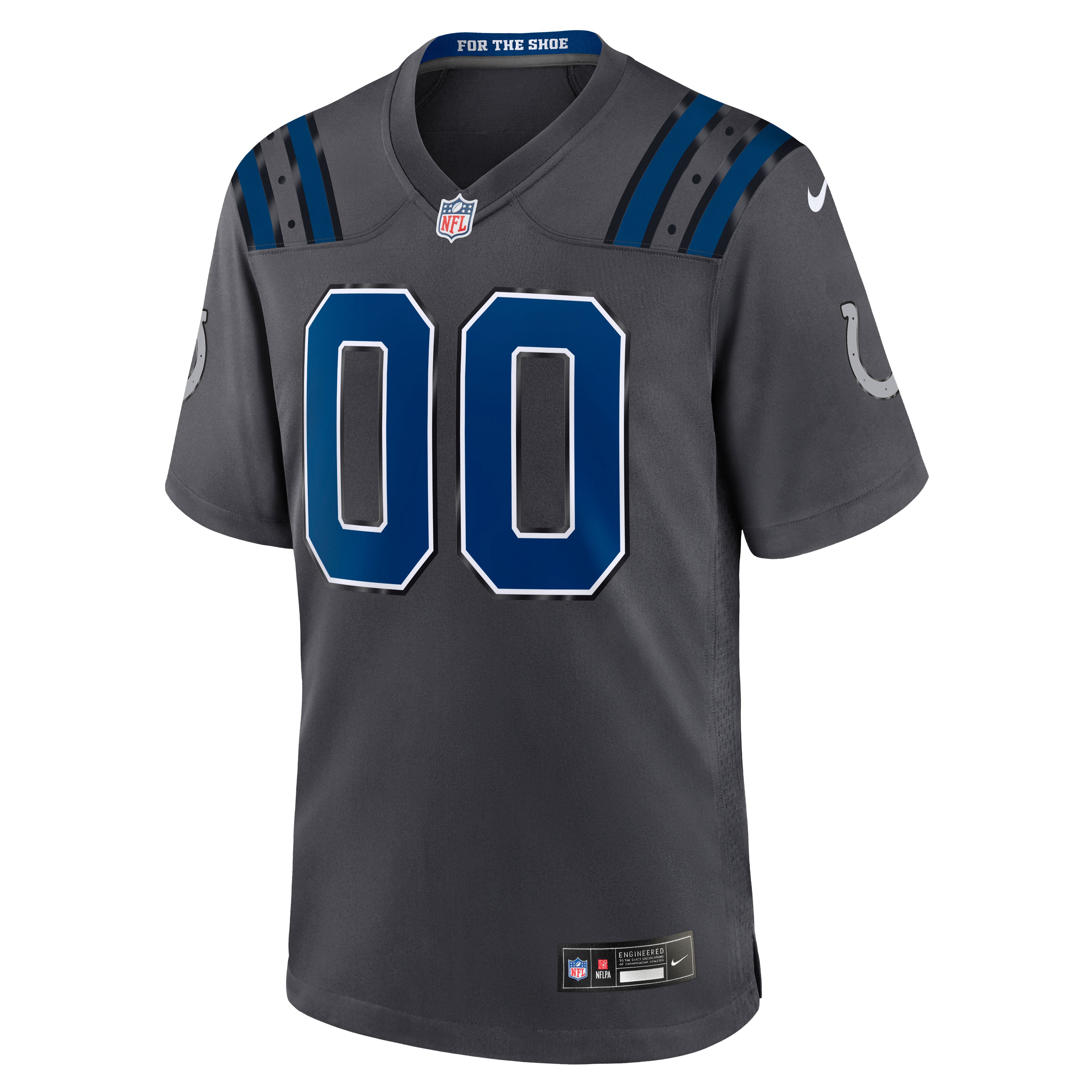 Men's Indianapolis Colts Anthracite 2026 Rivalries Collection Game Custom Jersey