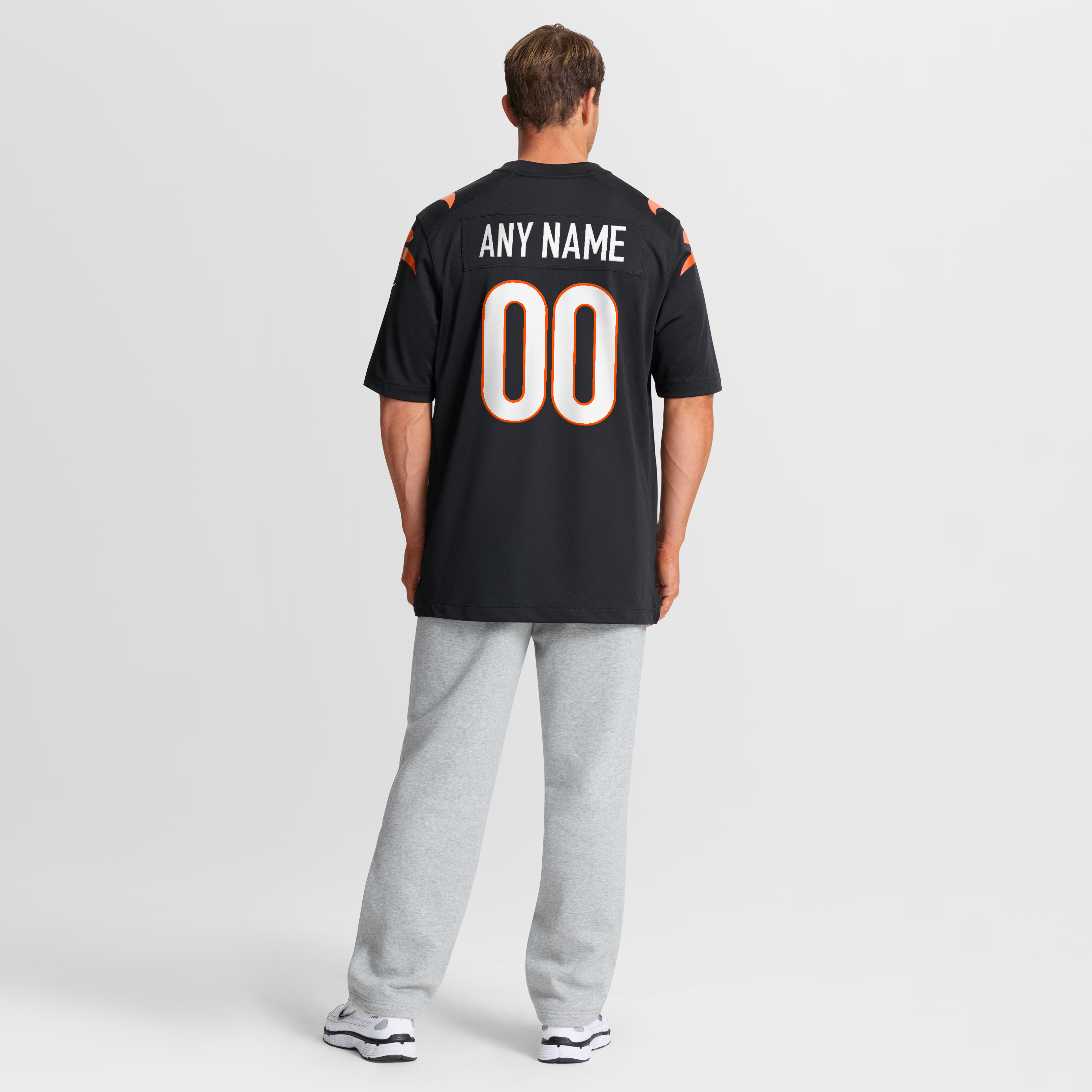Men's Cincinnati Bengals Black Game Custom Jersey