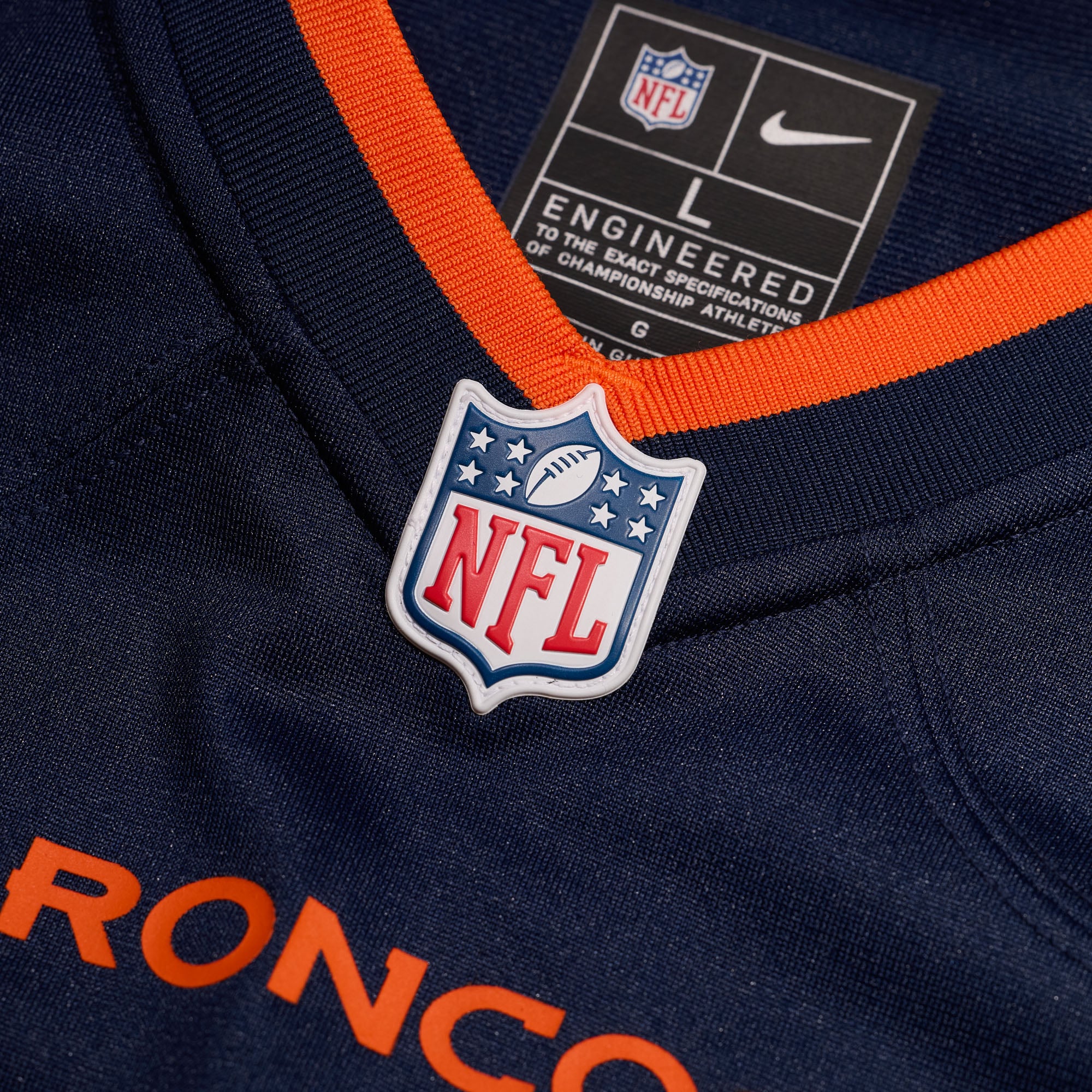 Men's Denver Broncos Bo Nix Navy Alternate Game Jersey
