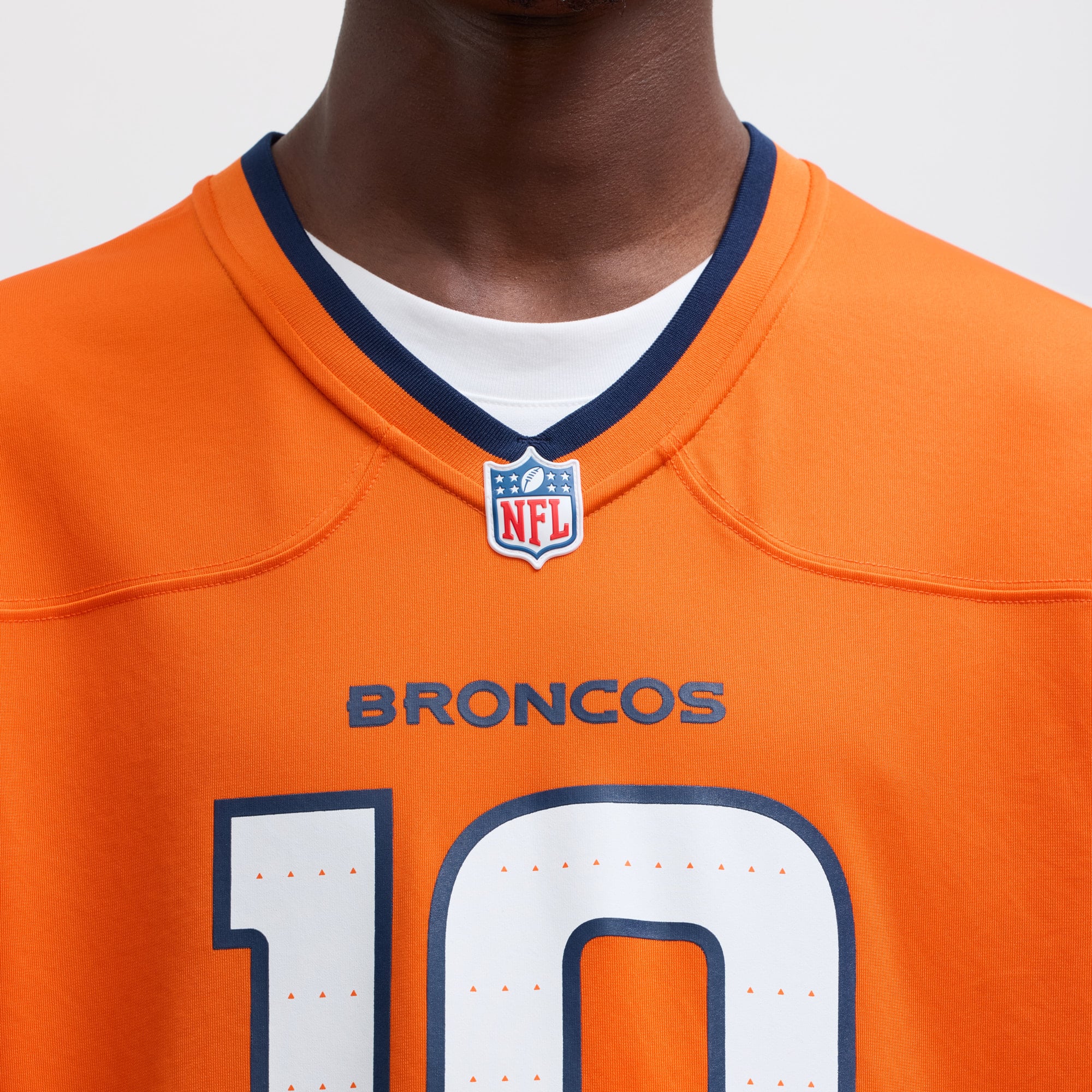 Men's Denver Broncos Bo Nix Orange Player Game Jersey